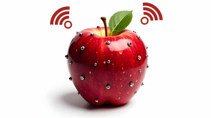 Smart apple with embedded sensors and wireless