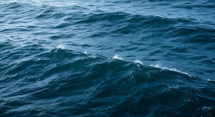 Ocean Waves Deep Blue Water Texture Background