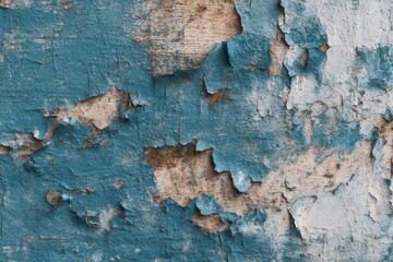 Weathered blue paint texture on rustic wall for vintage interior decor and design inspiration
