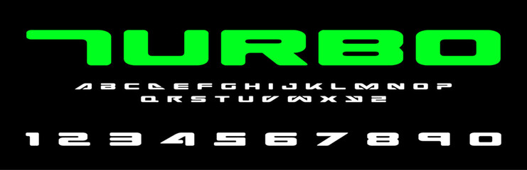 Turbo lettering font Vector silver effect graphic design. Apparel clothing prints eps svg png. Motorsport designs posters stickers. Download it Now in high resolution format and print it in any size	