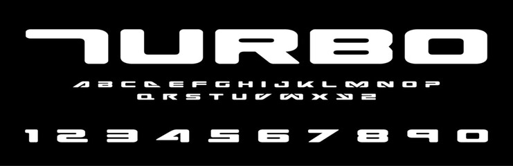 Turbo lettering font Vector silver effect graphic design. Apparel clothing prints eps svg png. Motorsport designs posters stickers. Download it Now in high resolution format and print it in any size	