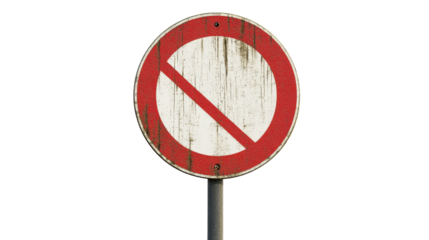 No stopping traffic sign,Transparent background, PNG file