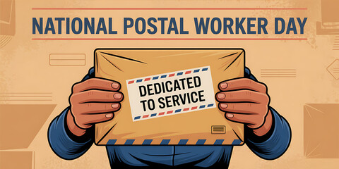 National Postal Worker Day Banner horizontal
