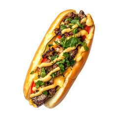 Mouthwatering Gourmet Hot Dog Spicy Bulgogi Fusion