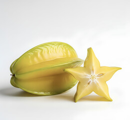 Fototapeta premium Juicy Star Fruit A Vibrant Tropical Delight
