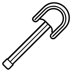 Allen Key Tool Line Art Icon