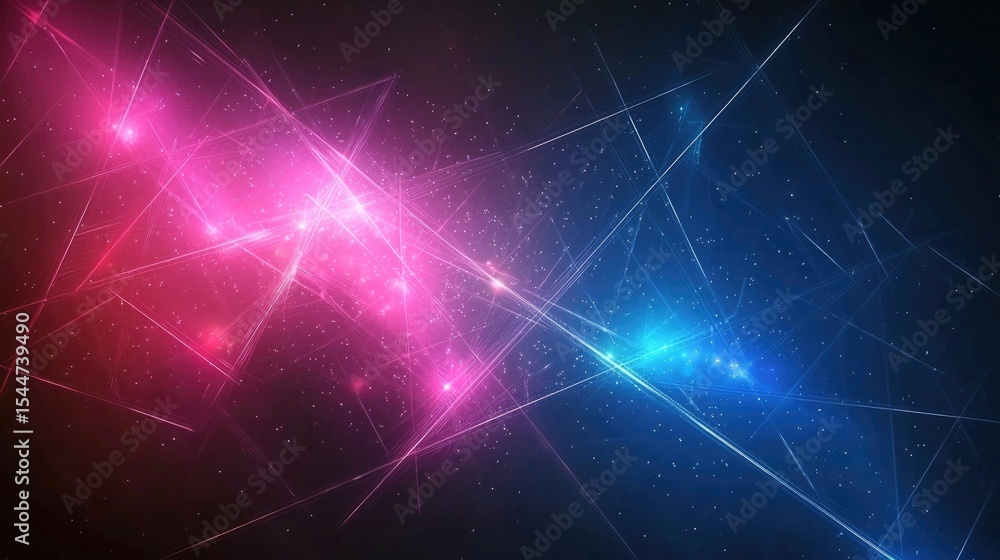 Poster dynamic light patterns abstract universe digital art cosmic environment vibrant viewpoint visual con