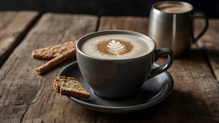 cup of coffee with cinnamon