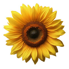 Fototapeta premium Vibrant Yellow Sunflower Detailed Closeup Isolated Black Background Botanical Summer Flower Nature Photography Bright Golden Petals Detailed Macro Shot Sunny Floral Image High Resolution Image Perfect