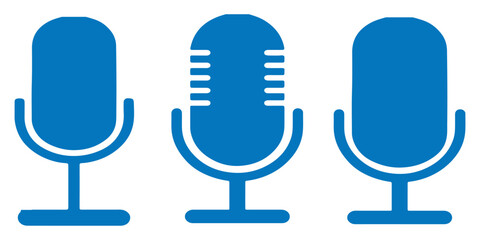 Microphone Icon Set for Audio and Podcasting- mic, mike, microphone, mic icon, microphone icon, mike icon.