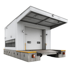 Loading dock shelter, isolated on transparent background
