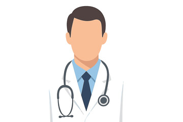 Fototapeta premium Vector illustration featuring a medical background with a close-up of a doctor holding a stethoscope