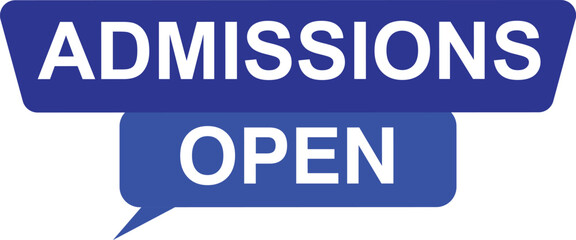 Admission open banner abstract school college coaching social media enroll now university registration