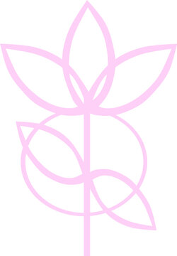 Fototapeta Logo kwiatu lotosu – symbol harmonii i spokoju