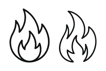 Fire flames vector illustration.	