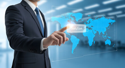 Global Business Solution Concept