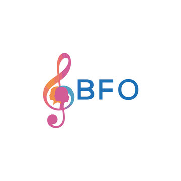  "BFO Music and Arts Logo Design, BFO Later Logo, Abstract Treble Clef with Human Faces"
