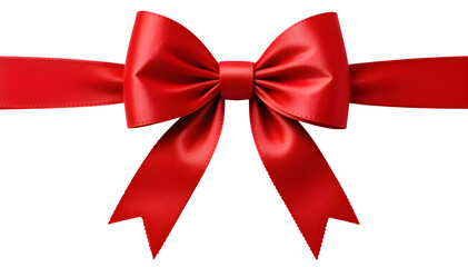 red bow isolated on white,Red Gift Bow with Ribbon Isolated on White Background

