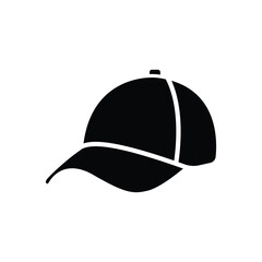 Cap flat vector icon and symbol design on a white background
