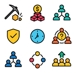 Consensus Mechanism Icons