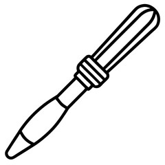 Chisel Icon Outline Illustration