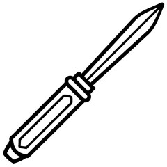 Chisel Icon Outline Illustration