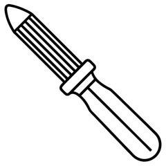 Chisel Icon Outline Illustration