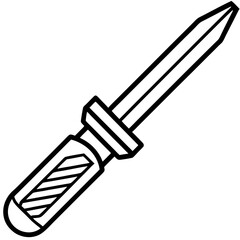 Chisel Icon Outline Illustration