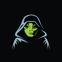 alien abstract logo modern style