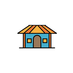 House vector icon on white background