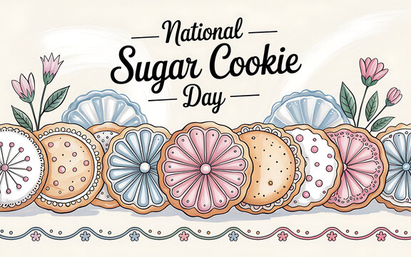 Sugar Cookies Day Banner celebration
