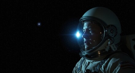 Astronaut gazes into the infinite expanse