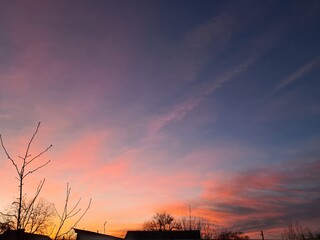 Sunset Sky – A Symphony of Colors at Dusk