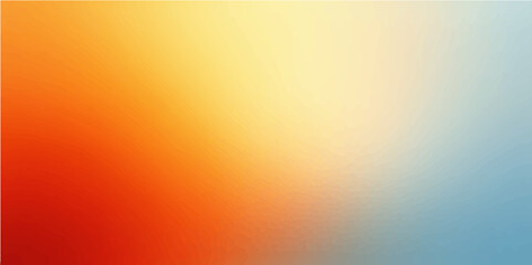 Light nature, orange, yellow, red, white, blue, and light gold gradient backdrop in an abstract vector style