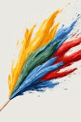 Abstract Colorful Paint Explosion