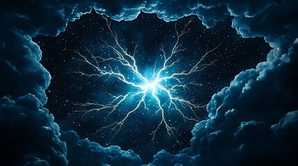 Abstract Digital Energy Burst in Dark Clouds