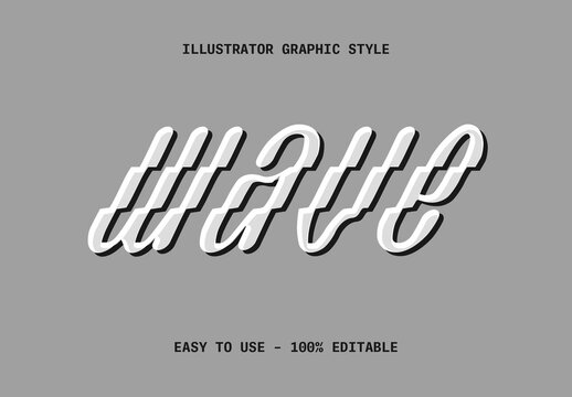 White And Grey Slanted Fragmented Font Bold Segmented Text Effect