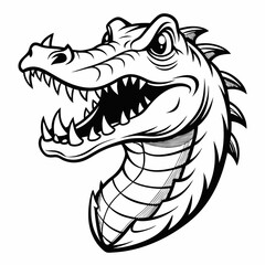 cartoon crocodile head