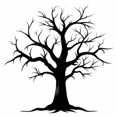 Obraz premium vector tree silhouette