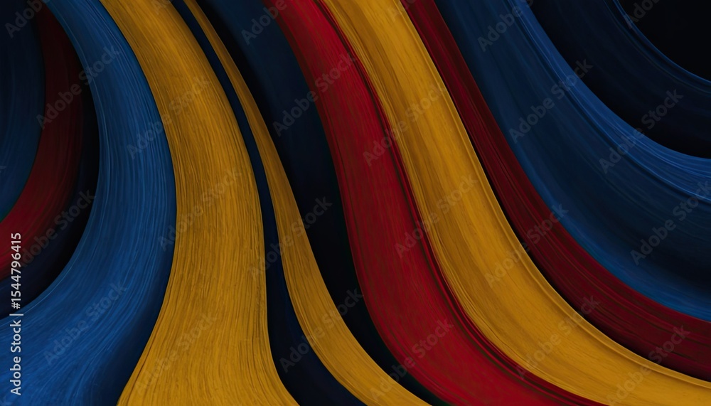 Fototapete a close up of a colorful abstract background with a curved design generative ai 3