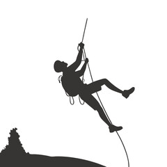  Mountain Climber Silhouette