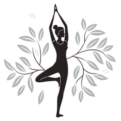  Yoga Pose Silhouette