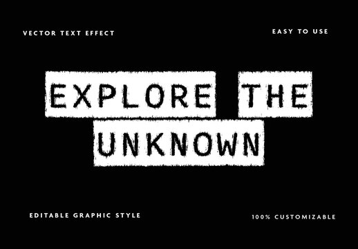 Black And White Typewriter Font Rough Grunge Distressed Text Effect