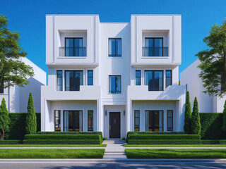 Symmetrical Multi-Family Home Architecture
