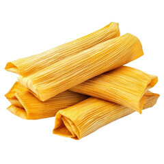 Delicious golden tamales ready to eat a traditional Mexican dish