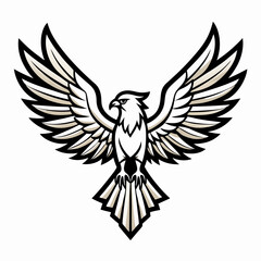eagle with wings