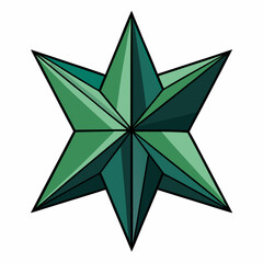 green star shape