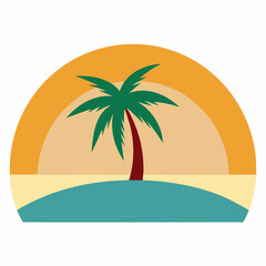 palm tree on the beach