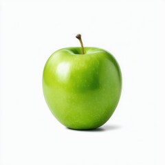 Fresh Green Apple on White Background for Healthy Lifestyle Concept