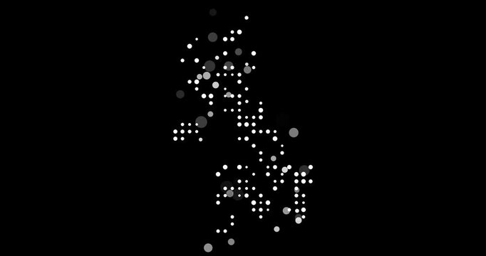 Generative Circle Grid Reveals UK Map
